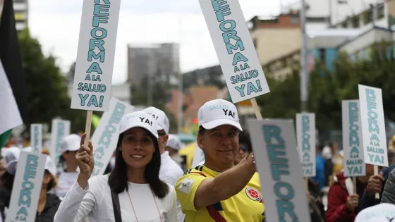 En imágenes, las marchas del Día del trabajo en Colombia