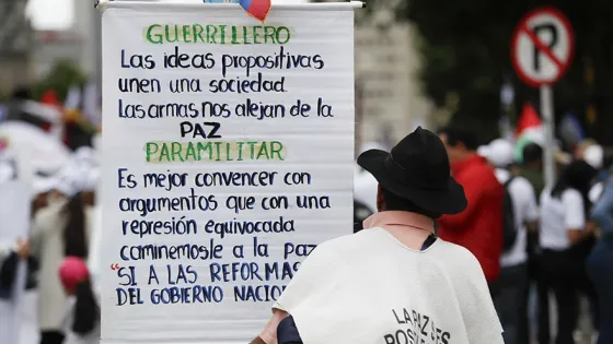 En imágenes, las marchas del Día del trabajo en Colombia