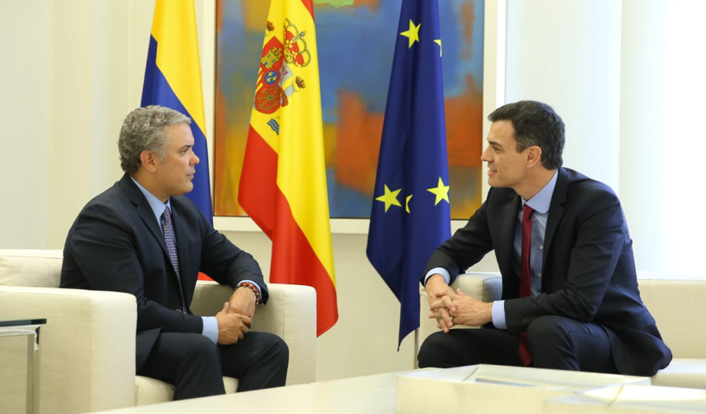 Reunión entre Iván Duque y presidente del Gobierno español