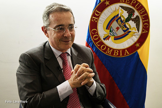 Alvaro uribe Vélez, ex presidente de Colombia