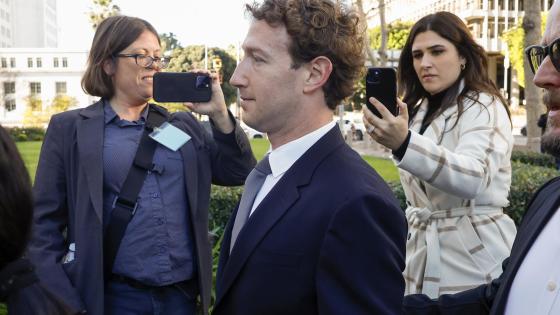 Mark Zuckerberg, Chief Executive Officer of Meta Platforms, arrives for a court appearance at the Los Angeles County Superior Court in downtown Los Angeles, California, USA, 18 February 2026. Zuckerberg appeared in connection with a civil lawsuit alleging that Meta's social media platforms engaged in anti-competitive practices contributing to mental health harms among minors.