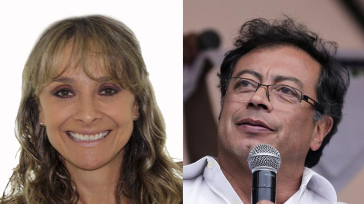 Ángela María Calderón y Gustavo Petro Ángela María Calderón y Gustavo Petro