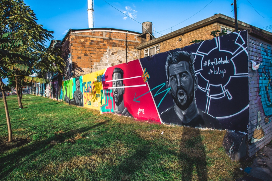 laliga mural en bogotá laliga mural en bogotá