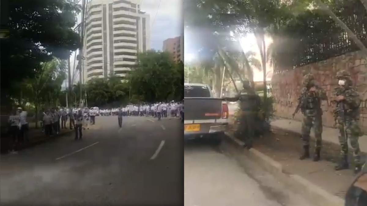 Habitantes del oeste de Cali piden que cese la violencia Habitantes del oeste de Cali piden que cese la violencia