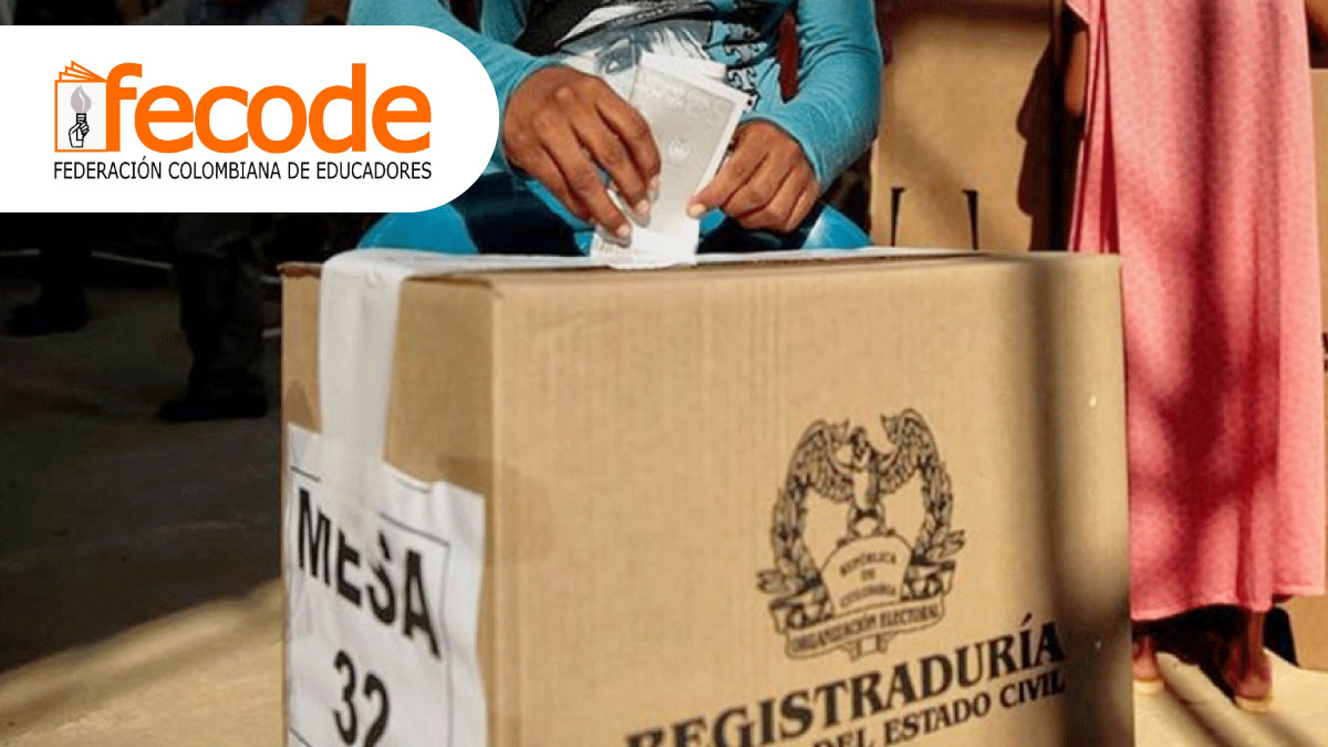 Piden excluir a integrantes de Fecode de mesas de votación Piden excluir a integrantes de Fecode de mesas de votación