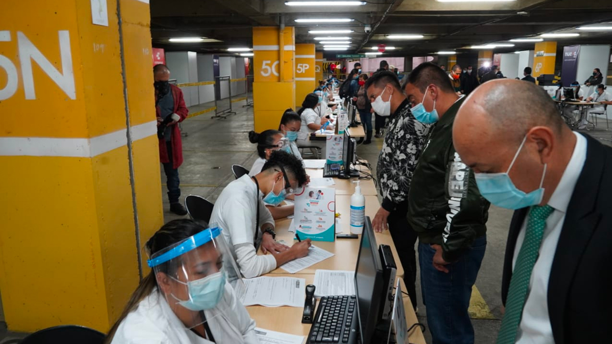 Corferias, el punto de vacunación más grande del país Corferias, el punto de vacunación más grande del país