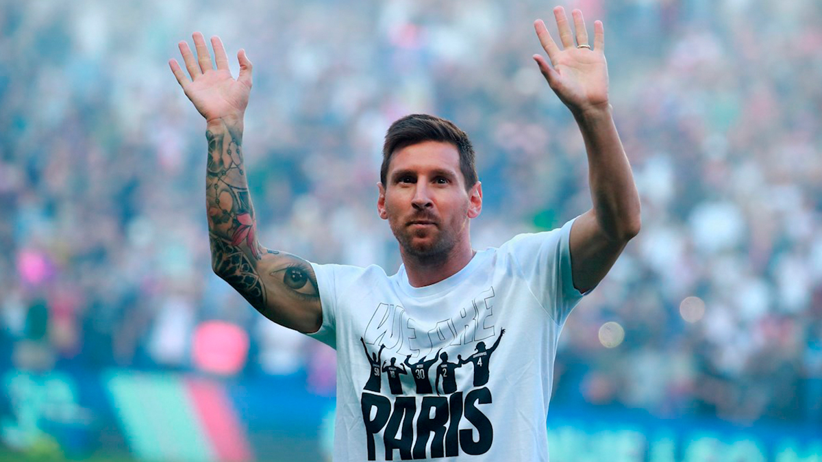 Messi es presentado ante la hinchada del PSG