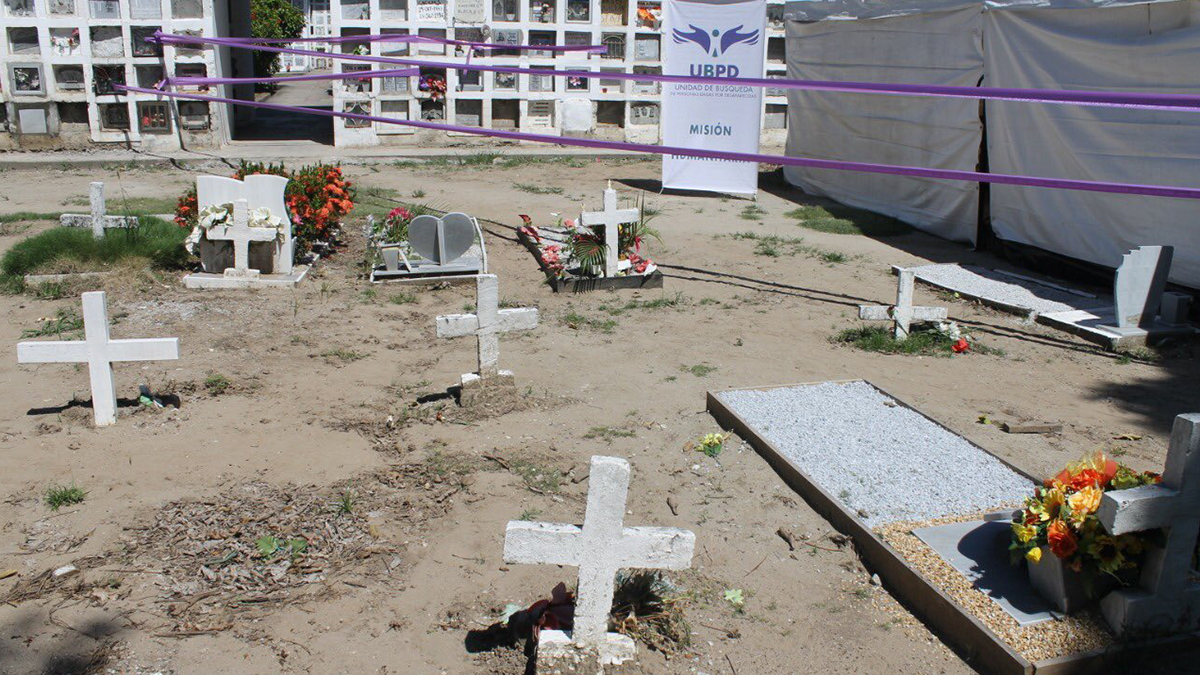 JEP extiende búsqueda de personas desaparecidas en cementerios de Caldas. Tribunal de paz continúa búsqueda de personas víctimas de desaparición forzada.