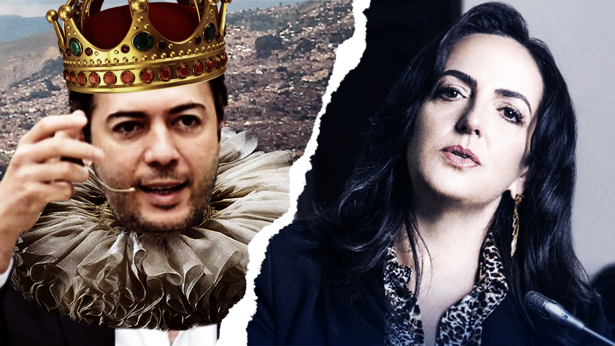 María Fernanda Cabal señala de “pequeño tirano” a Daniel Quintero. Pelea entre María Fernanda Cabal y Daniel Quintero.