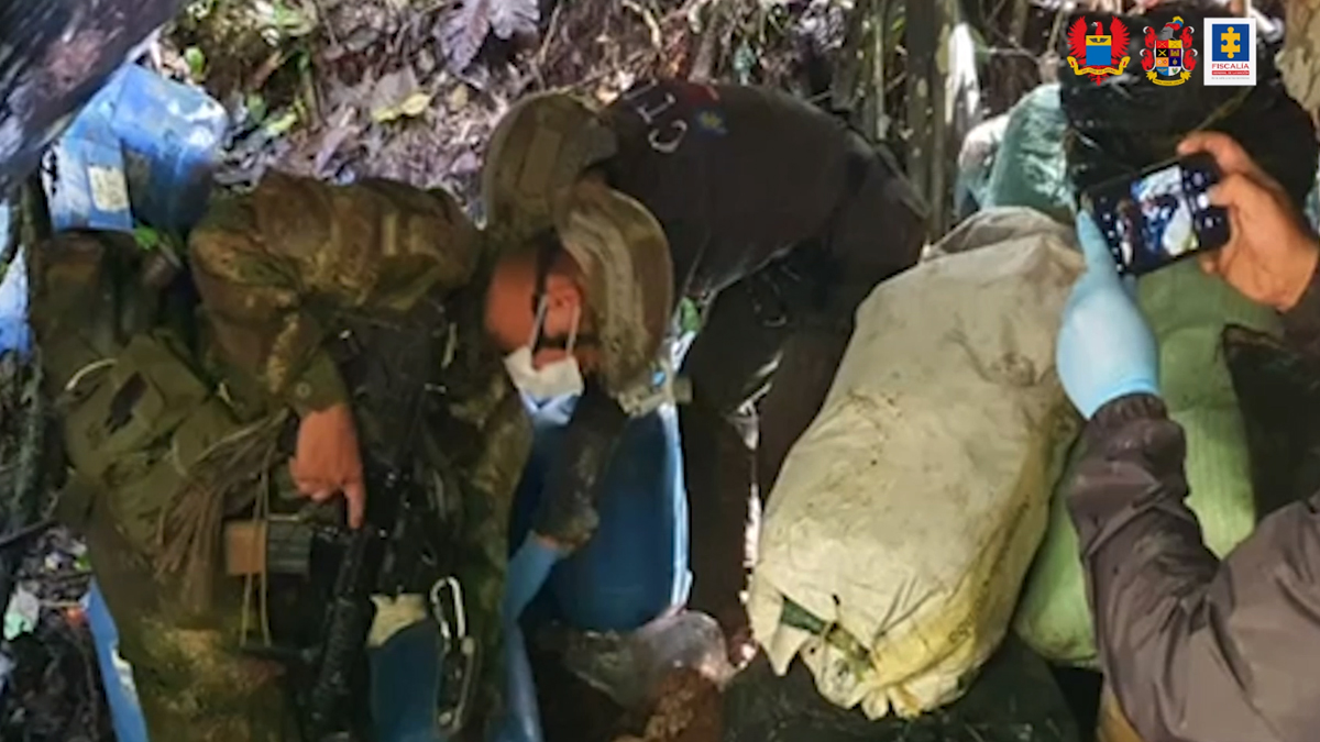Incautan cocaína campamento ELN Incautan cocaína campamento ELN