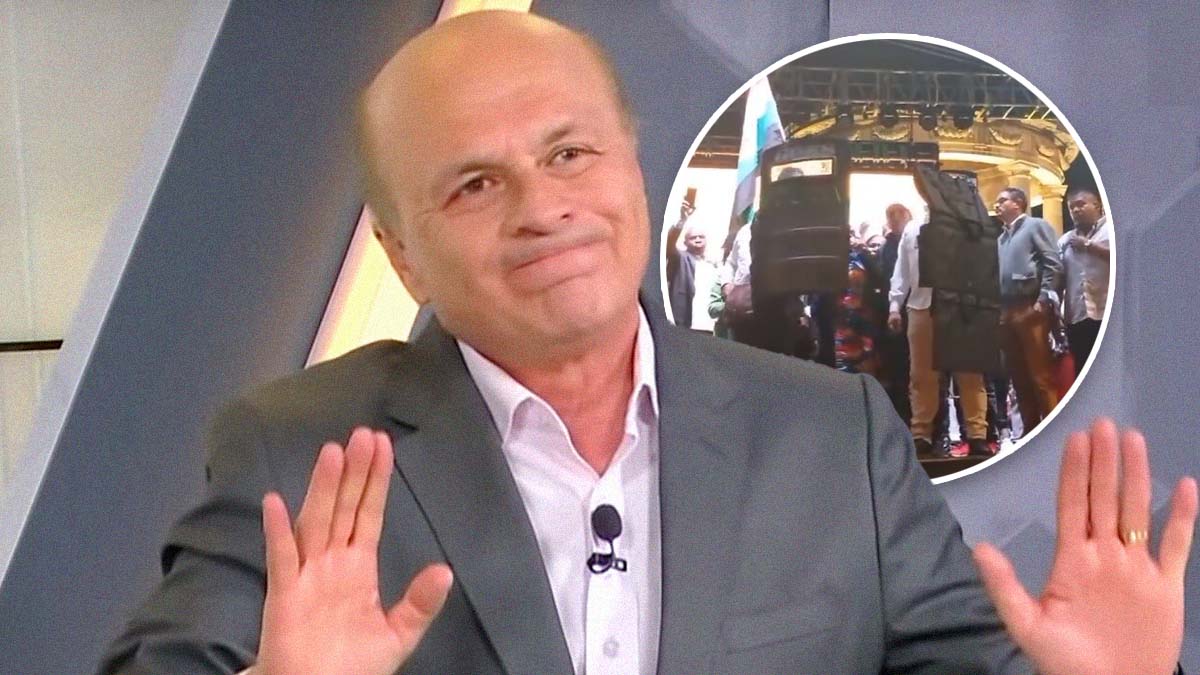 La burla de Carlos Antonio Vélez a Francia Márquez por láser La burla de Carlos Antonio Vélez a Francia Márquez por láser