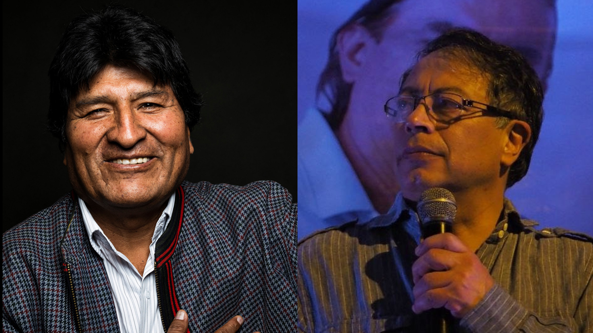 Evo Morales y Gustavo Petro