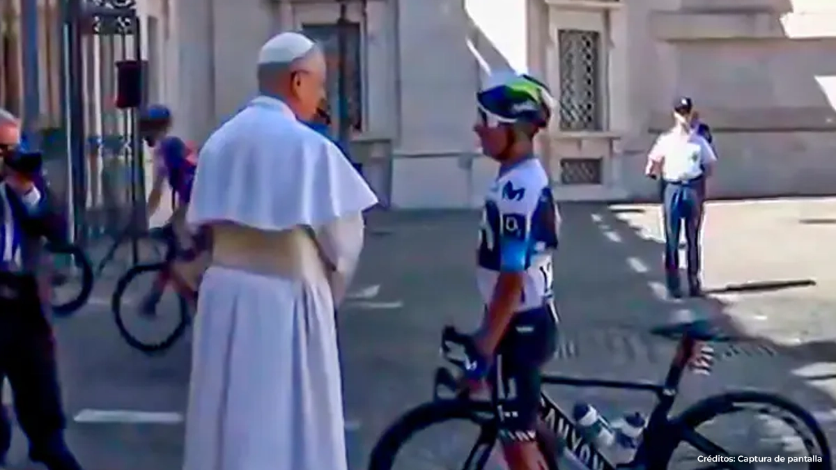 La millonada que tendría que pagar Nairo Quintana por saludar al papa León XIV