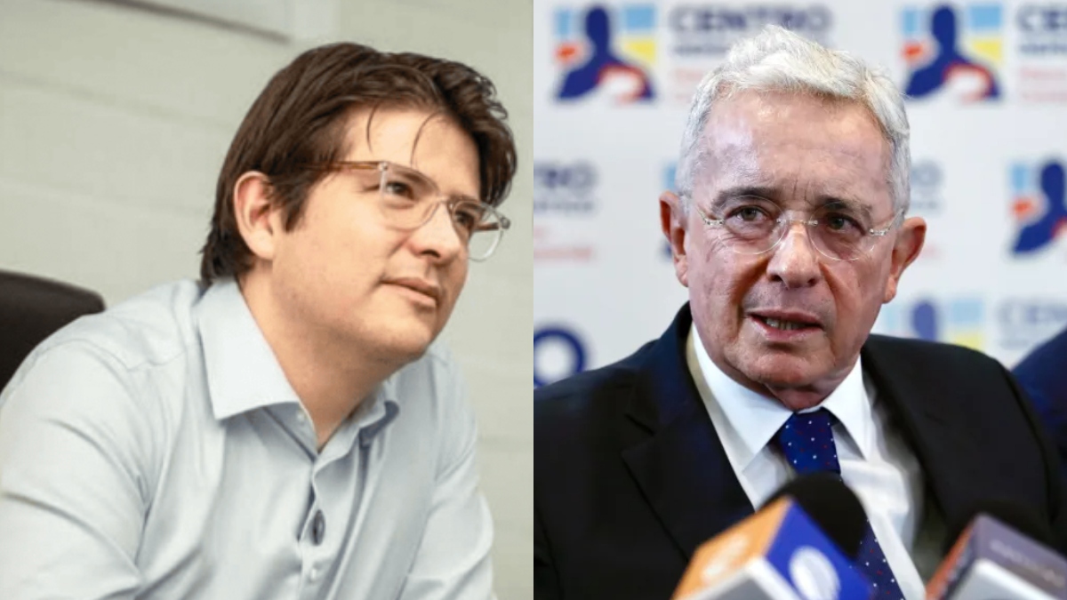 Miguel Uribe y Álvaro Uribe. Miguel Uribe y Álvaro Uribe.