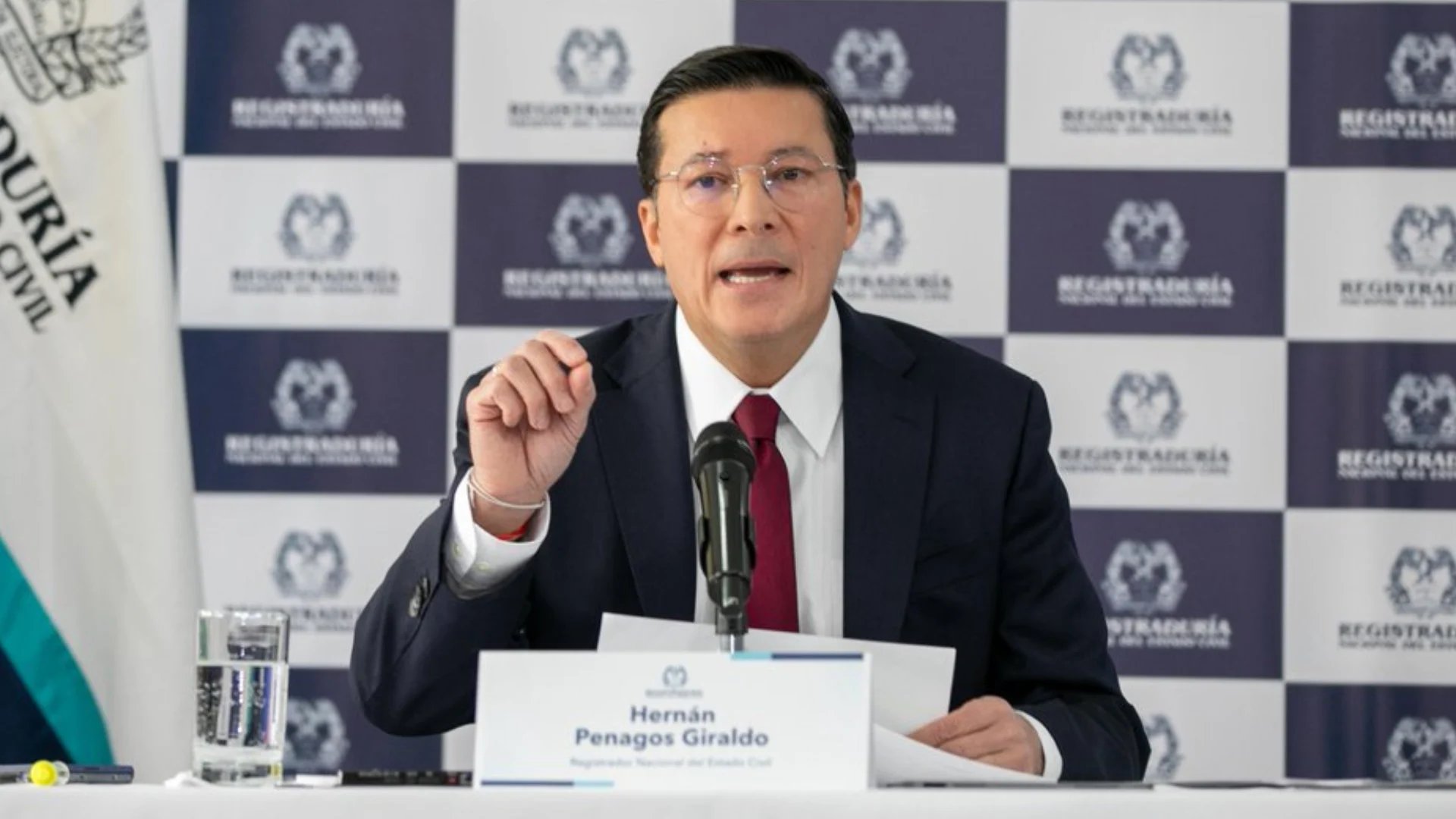 El registrador nacional, Hernán Penagos.