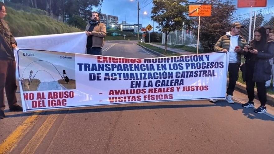 Protestas en La Calera.