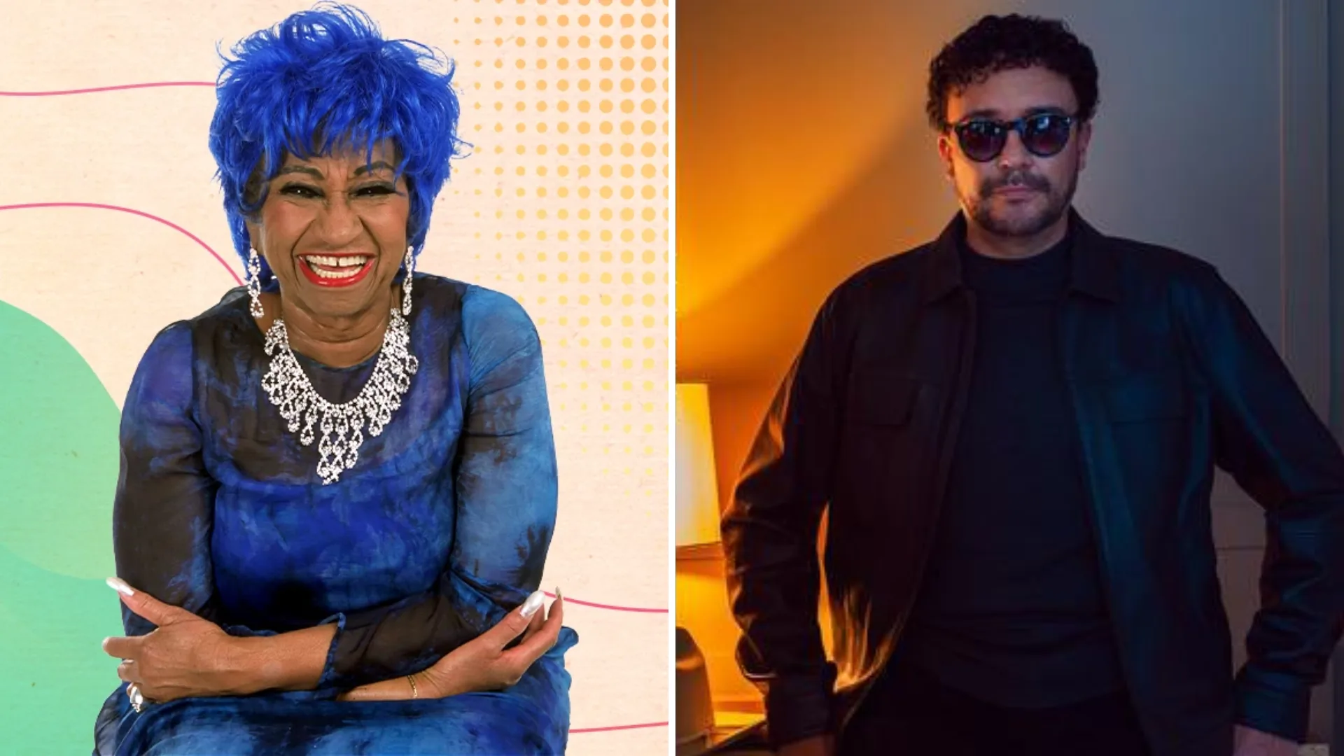Celia Cruz y Andrés Cepeda