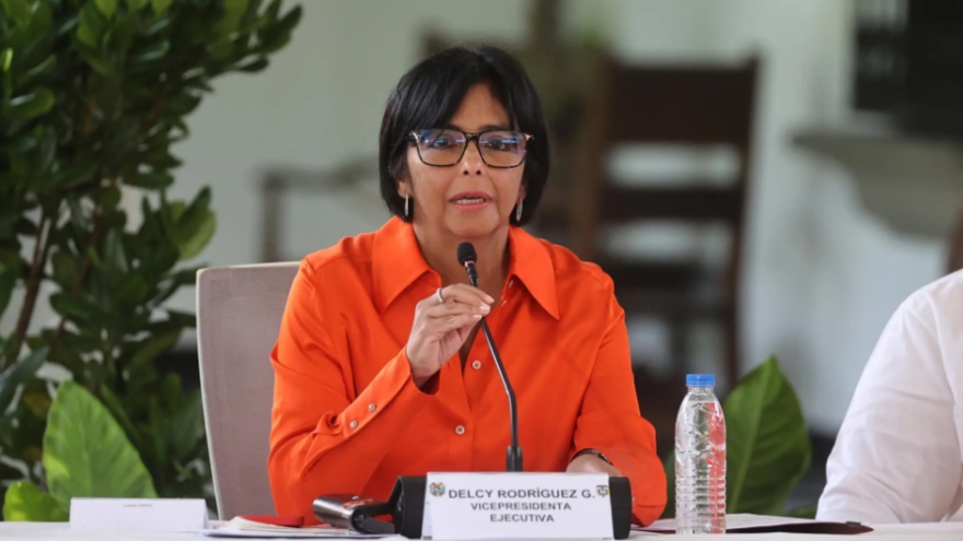 Vicepresidenta ejecutiva de Venezuela, Delcy Rodríguez.
