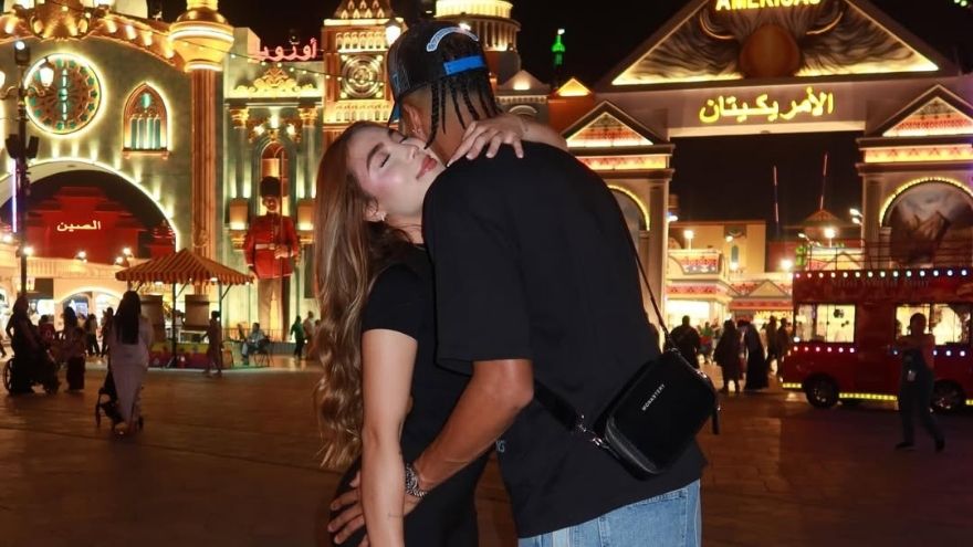 La influencer La Suprema confirmó el 2 de diciembre su relación con el futbolista Brahian Palacios.