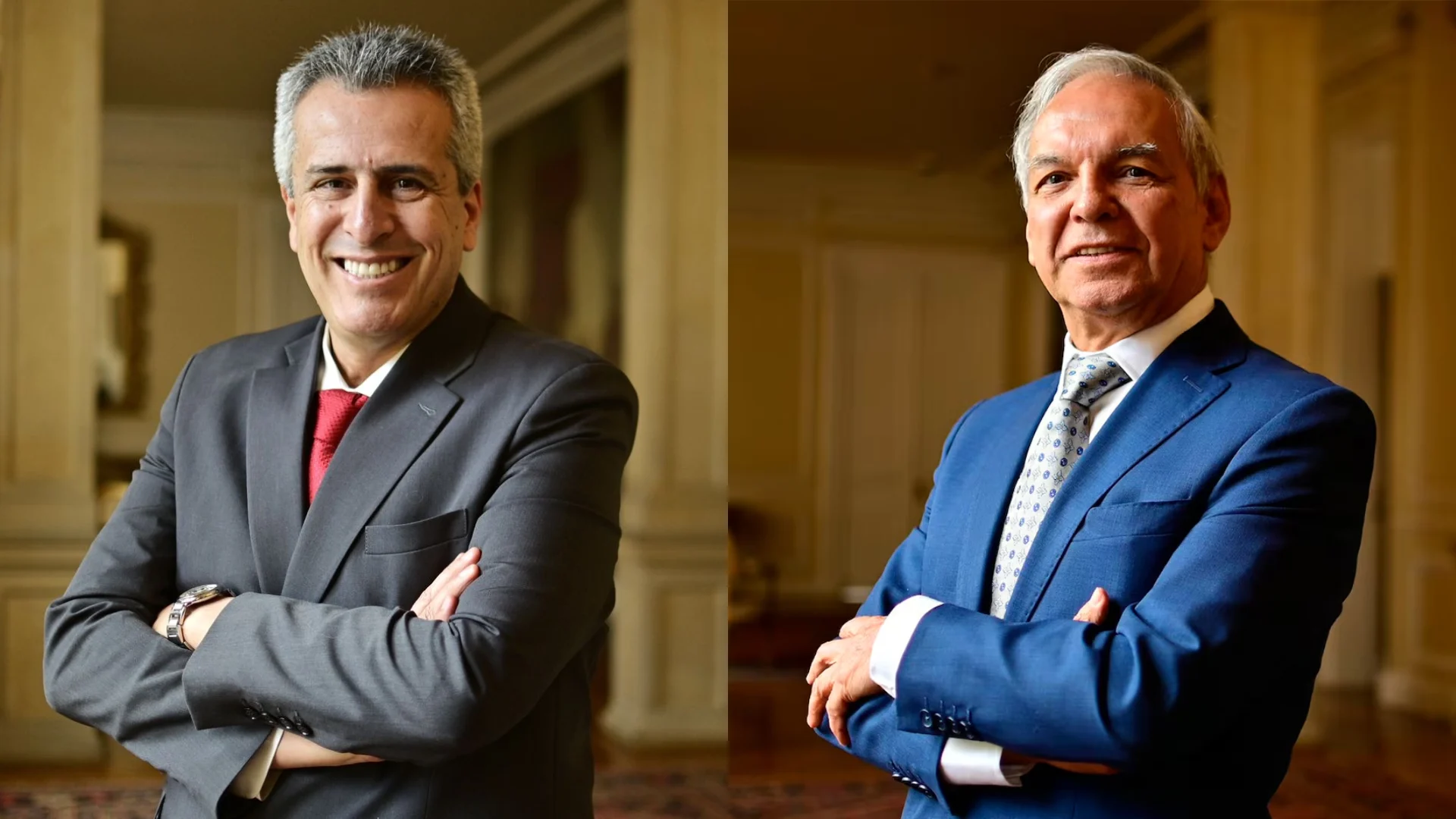 Los exministros Ricardo Bonilla (Hacienda) y Luis Fernando Velasco (Interior)