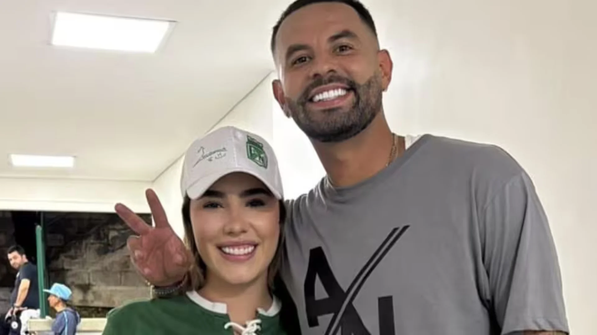 Edwin Cardona y su hija