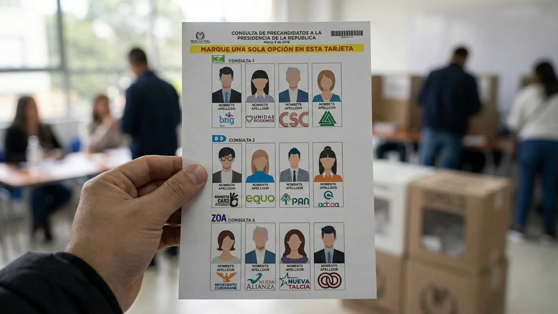 Votos nulos en Colombia: cómo influye el diseño del tarjetón