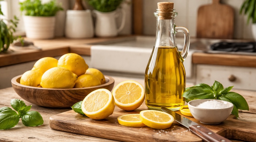 Limón con aceite de oliva beneficios