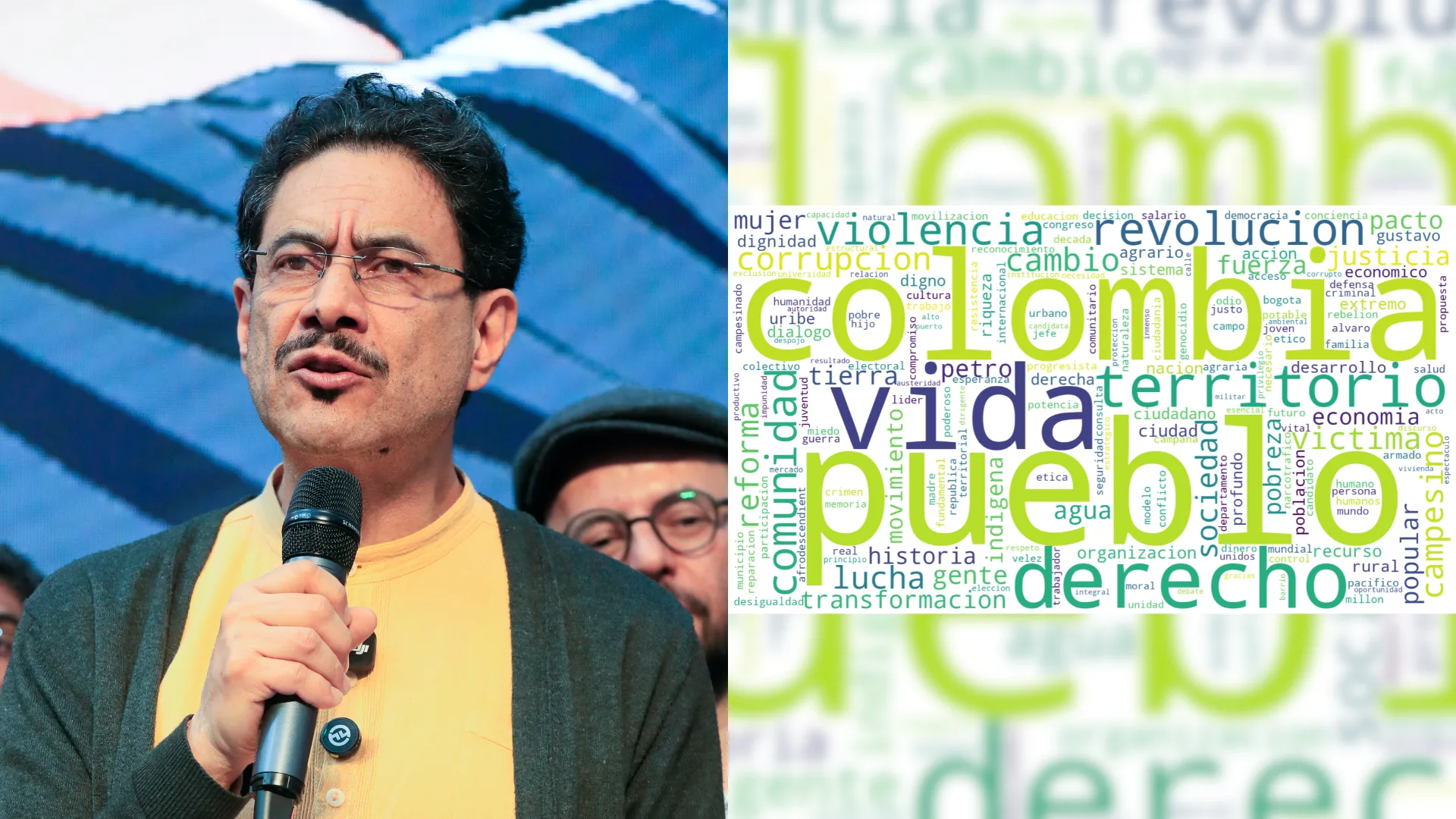 Violencia, pueblo y Petro: las palabras que más se repiten en el programa de Iván Cepeda