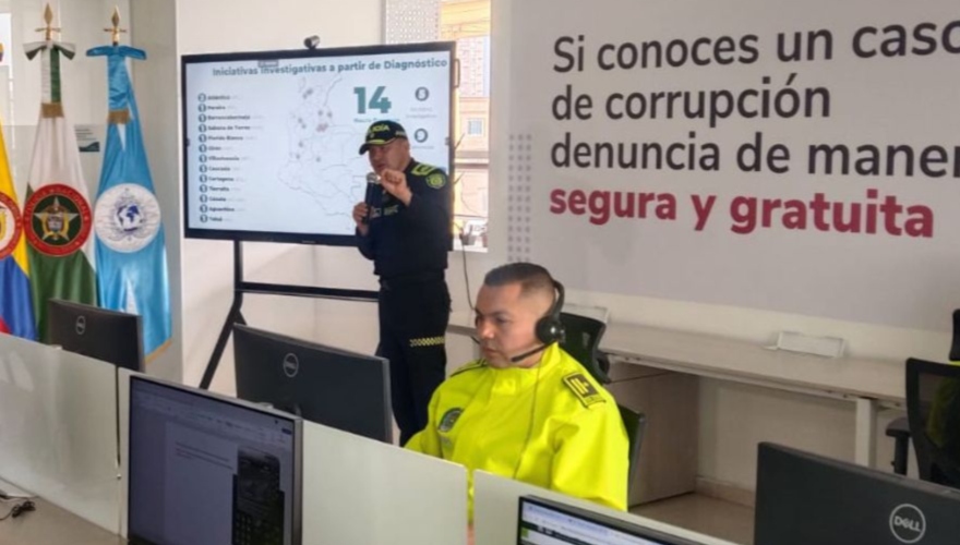 Rueda de prensa de la Dirección de Investigación Criminal e Interpol.
