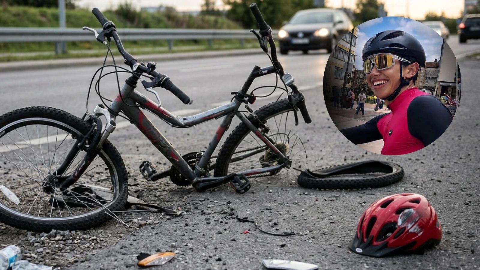 El ciclista Wilfreth Aguilera murió tras ser atropellado en vía de Facatativá. 