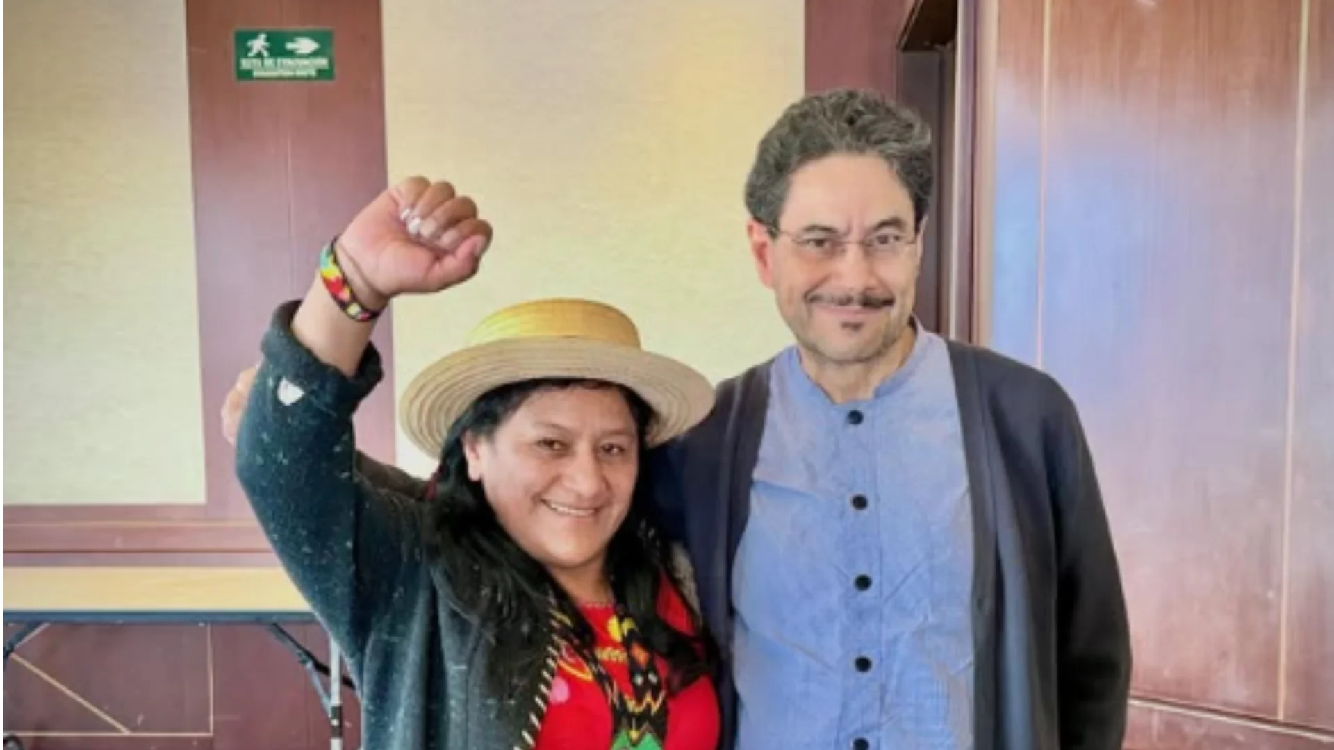 Aida Quilcué e Iván Cepeda 