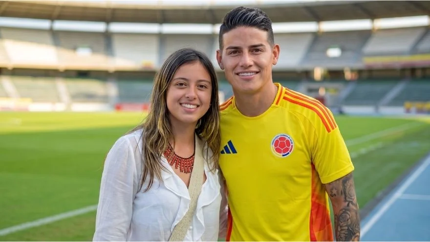 James Rodríguez Antonella Petro