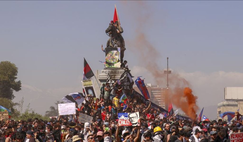 Dos meses de manifestaciones en Chile
