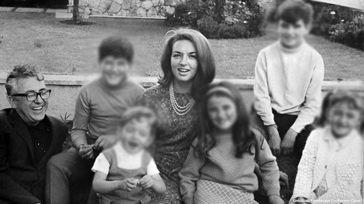 Guillermo Cano y su familia