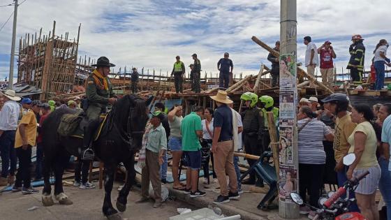 El Espinal Tolima tribuna palcos se desploman noticias Colombia