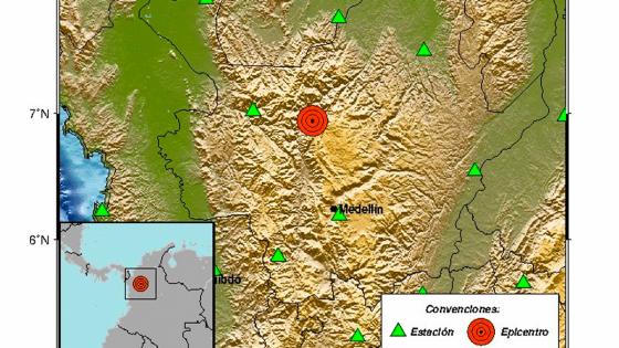 temblor Sabanalarga Antioquia Medellín noticias 