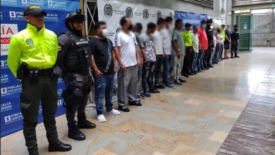 capturas centro de Medellín grupo delincuencial caicedo 