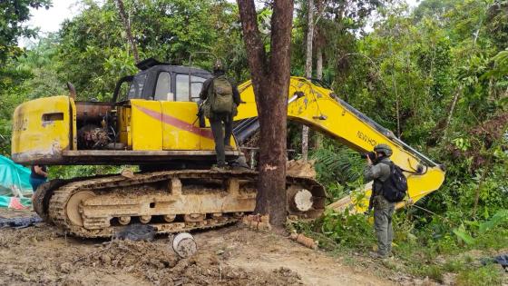 Policía Minería ilegal Nariño Colombia 