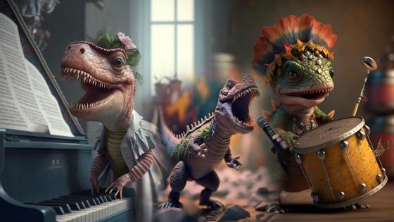 Tendencia: Así se ven los dinosaurios en diferentes profesiones