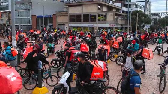Protestas repartidores