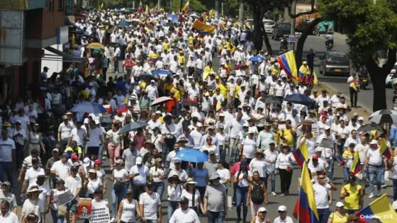Manifestaciones en Bogotá.