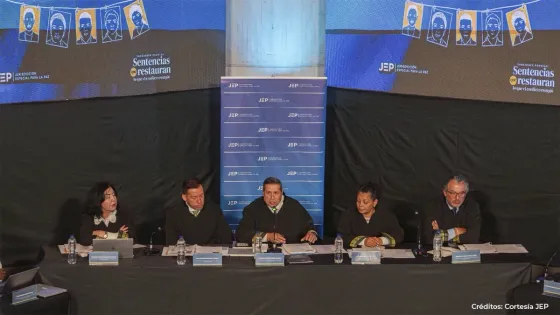 Audiencia de la JEP.