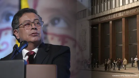 Presidente Gustavo Petro y Banco de la República.