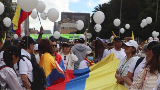 Marchas a favor de Álvaro Uribe.