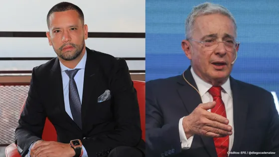 Diego Cadena y expresidente Álvaro Uribe.