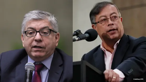 César Gaviria y Gustavo Petro.