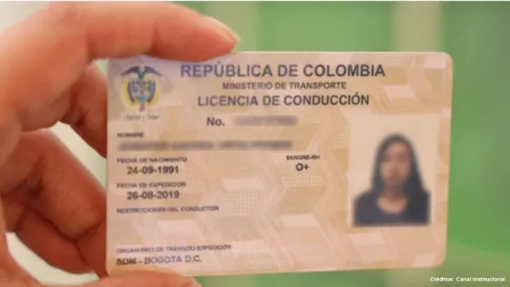 Licencia de conducción.