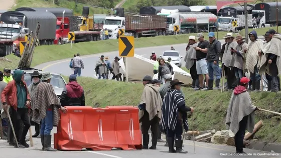 Paro minero en Colombia.