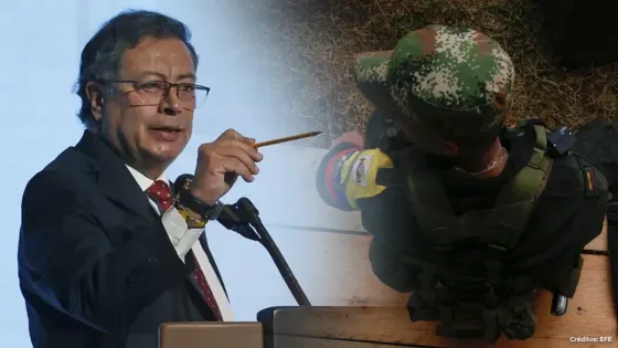 Presidente Gustavo Petro y grupos armados.