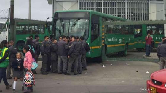 Manifestaciones de trabajadores del SITP.